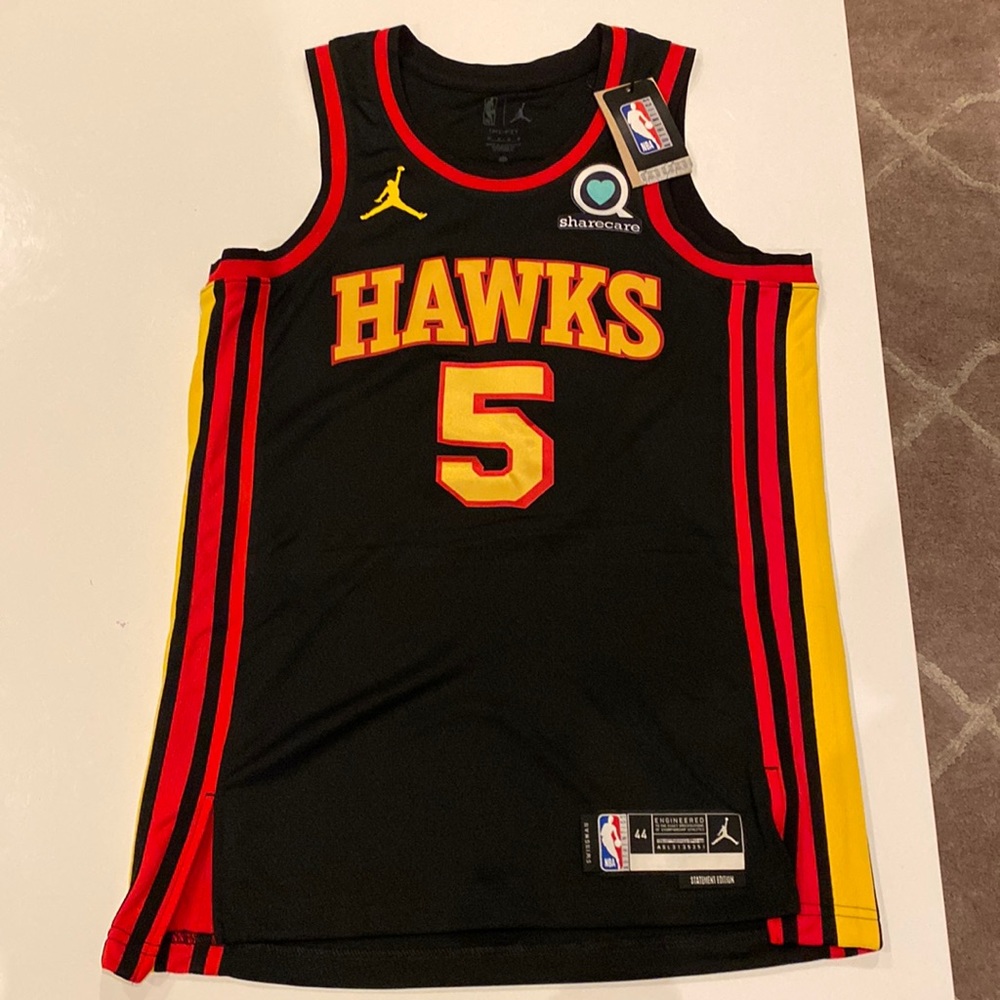NWT Dejounte Murray Atlanta Hawks Statement Edition Swingman Jersey Dri-Fit Men
